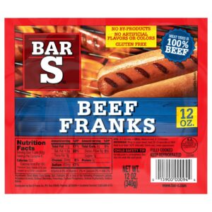 Bar S Beef Franks 12 Oz. Pack