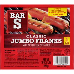 Bar S Classic Jumbo Franks Hot Dogs
