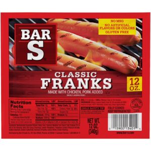 Bar S Classic Franks 12 Oz. Pack
