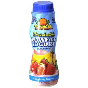 Tropical Straw/Banana Drinkable Yogurt