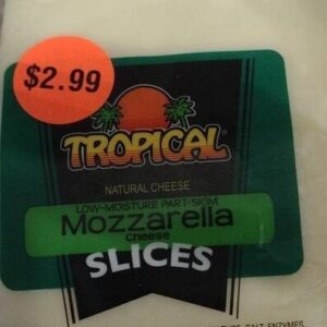 Tropical Mozzarella Cheese Singles