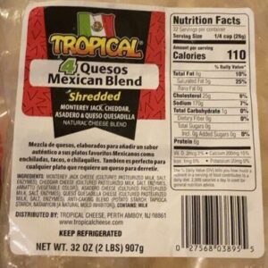 Tropical 4 Quesos Mexican Blend