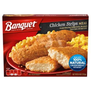 Banquet Chicken Strips, Frozen Meal, 8.9 Oz