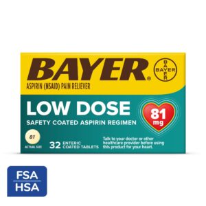 Bayer Aspirin Regimen Pain Reliever Low Dose Enteric Coated Tablets - 81mg