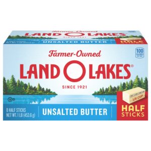 Land O' Lakes Half Stick Unsalted Butter, 1 Lb In 8 Sticks