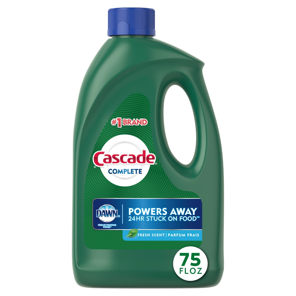 Cascade Complete 75 Oz. Fresh Scent Gel Dishwasher Detergent With Dawn