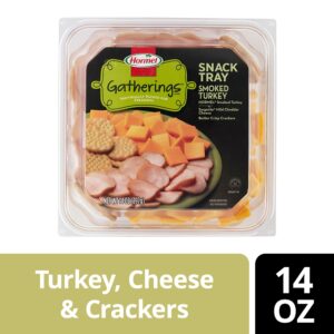 Hormel Gatherings Smoked Turkey, Cheddar Cheese & Crackers Snack Tray - 14oz