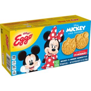 Eggo Kellogg's Disney Mickey Mouse Homestyle Frozen Waffles