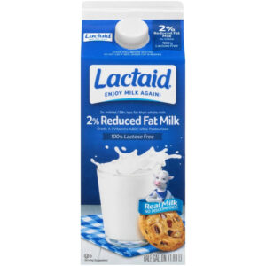 Lactaid Milk, 2% Reduced Fat, Lactose Free 0.5 Gal