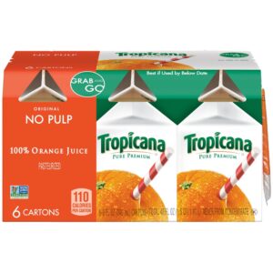 Tropicana Pure Premium 100% Juice, Original, Orange, No Pulp