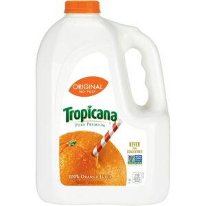 Tropicana Pure Premium 100% Orange Juice Original No Pulp 128 Fl Oz Jug