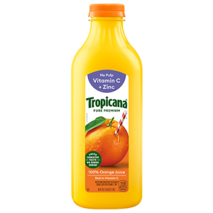 Tropicana 100% Orange Juice, No Pulp 46 Fl Oz