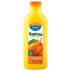Tropicana 100% Orange Juice, Lots Of Pulp 46 Fl Oz