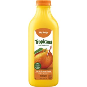 Tropicana Pure Premium 100% Orange Juice, No Pulp, 46 Fl Oz Bottle