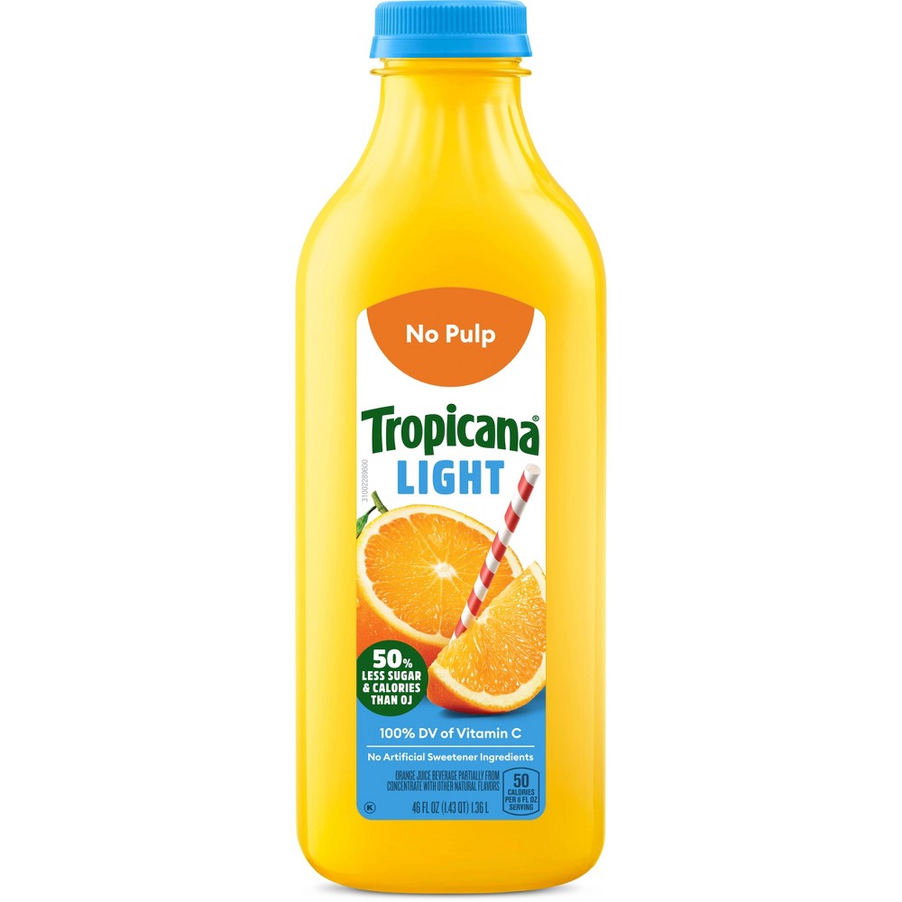 Tropicana Orange Juice, Light, No Pulp 46 Fl Oz