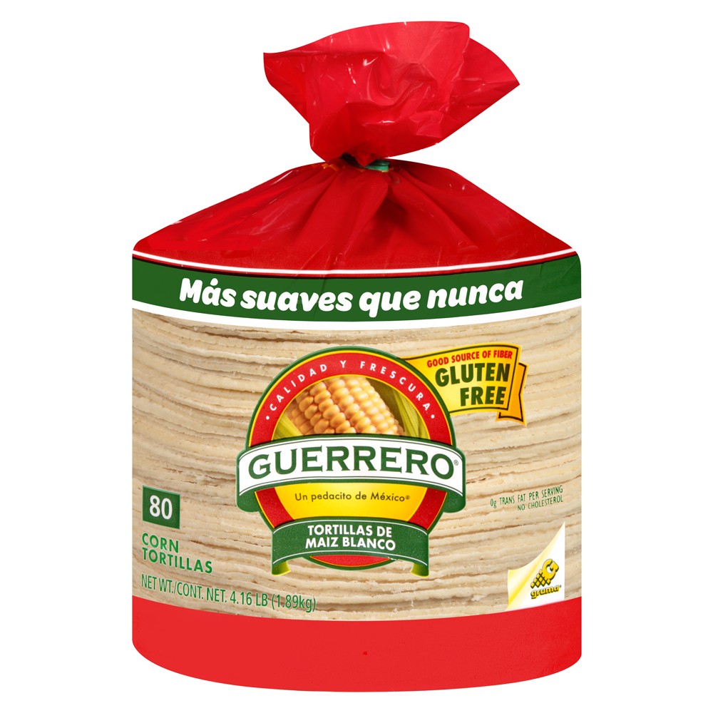Guerrero White Corn Tortillas 80 Ct Bag