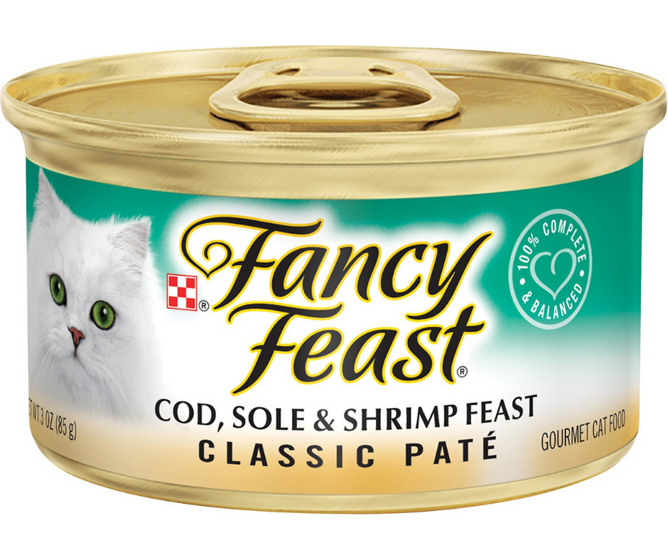 Fancy Feast Classic Cod, Sole & Shrimp Gourmet Cat Food