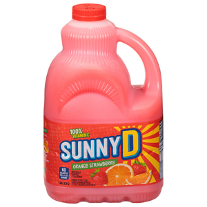 Sunny D Orange Strawberry Flavored Citrus Punch Drink