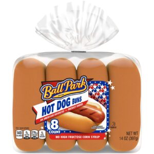 Ball Park White Hot Dog Buns 8 Ct 14 Oz