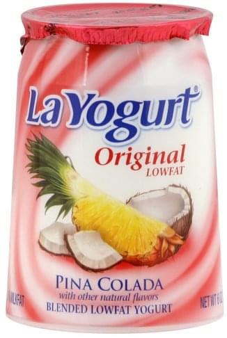 La Yogurt Lowfat, Blended, Original, Pina Colada 6 Oz