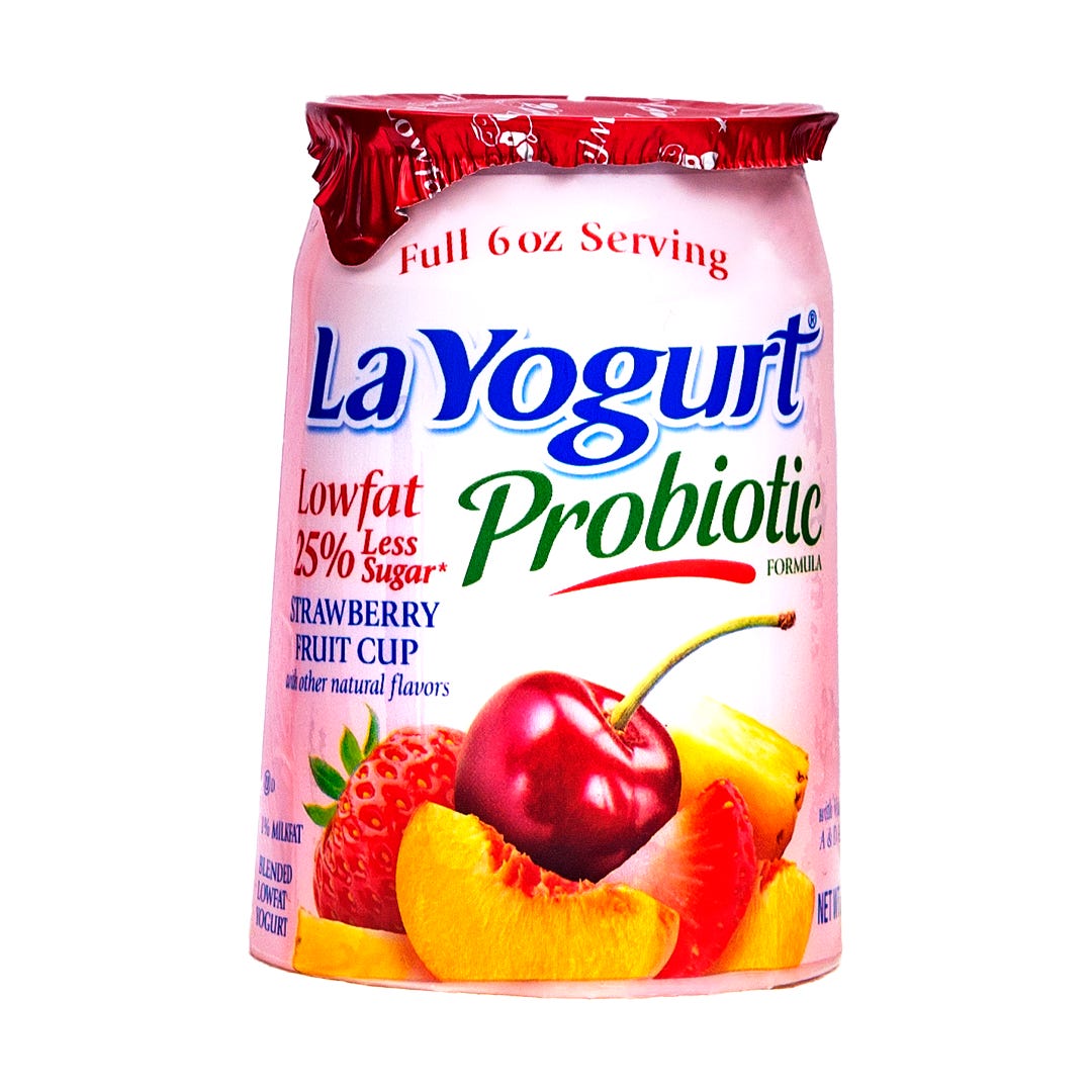 La Yogurt Lowfat, Blended, Original, Strawberry Fruit Cup