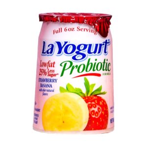 La Yogurt Probiotic Blended Lowfat Strawberry Banana