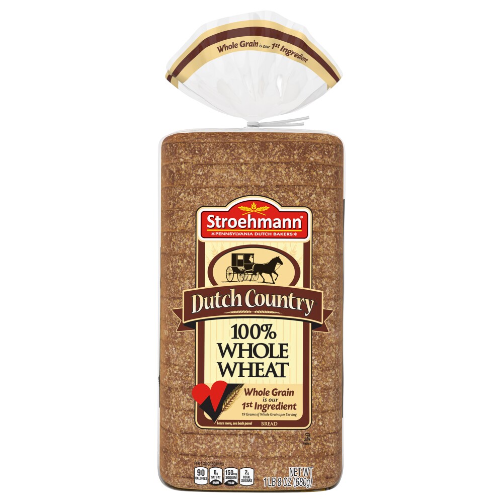 Stroehmann Dutch Country 100% Whole Wheat Bread 24 Oz