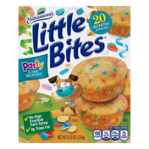 Entenmann's Little Bites Party Cake Muffins, 20 Muffins 5 Pouches