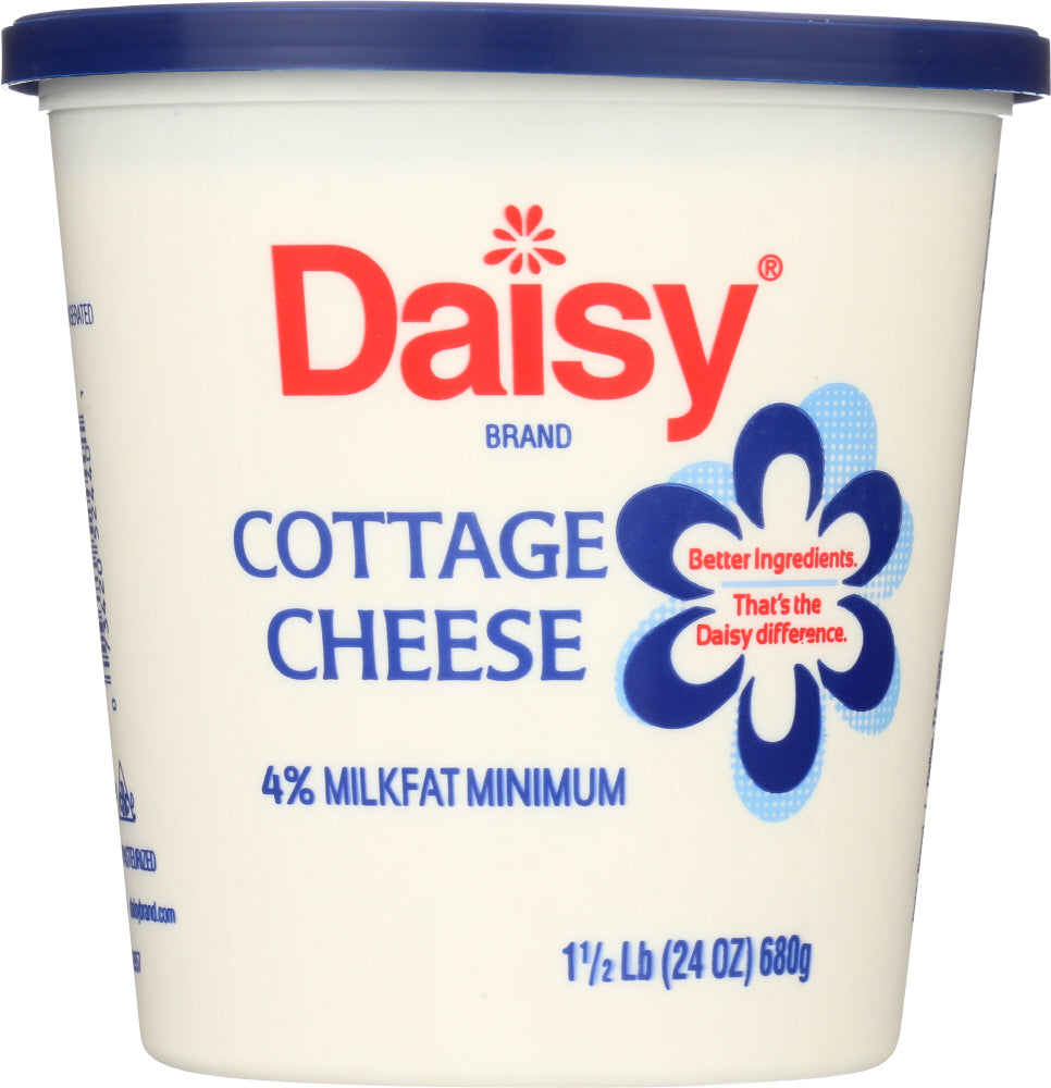 Daisy Cottage Cheese, Small Curd, 4% Milkfat Minimum 24 Oz