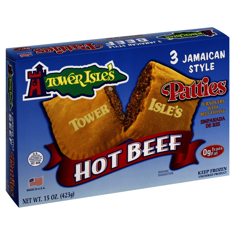 Tower Isle's Jamaican Patties Hot Beef