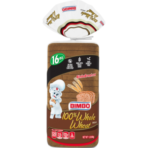 Bimbo 100% Whole Wheat Bread - 1lb