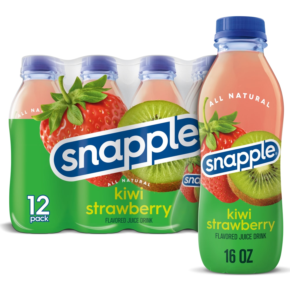 Snapple Flavored Juice Drink, Kiwi Strawberry, 12 Pack