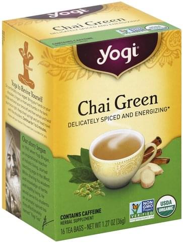 Yogi Chai, Bags Green Tea