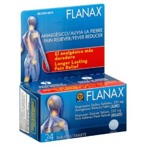 Flanax Pain Reliever/Fever Reducer, 220 Mg, Tablets