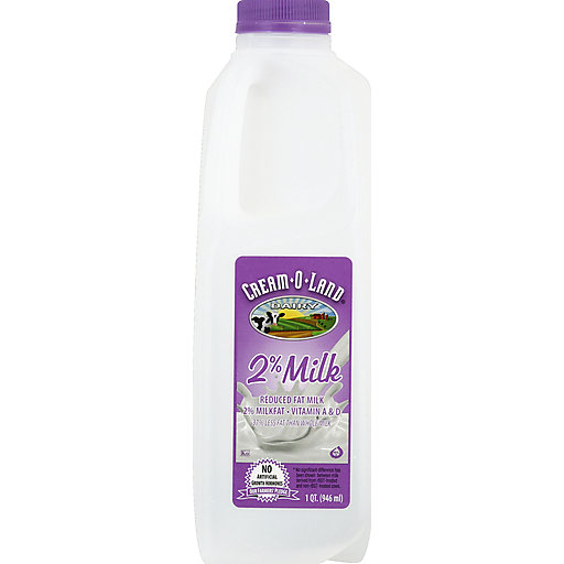 Cream-O-Land Dairy Quart 2% Milk