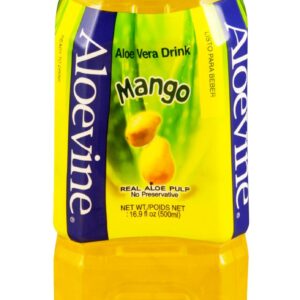 Aloevine Aloe Vera Drink, Refreshing, Mango 16.9 Fl Oz