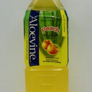 Aloevine Vera Drink, Refreshing, Peach 16.9 Fl Oz